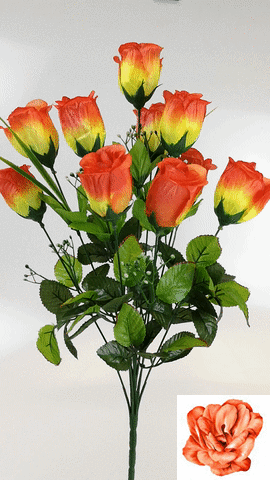 Искусственные цветы Букет Розы, 11 голов, 570 мм